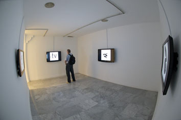 Artwork conceived at L'Artocarpe and presented in Canary Islands by curator Orlando Britto, visible on the picture (2010)