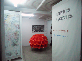 Exposition des deux artistes à l'atelier de Jean-Marc Hunt en novembre 2012. Kelly Sinnapahmary est membre de L'Artocarpe