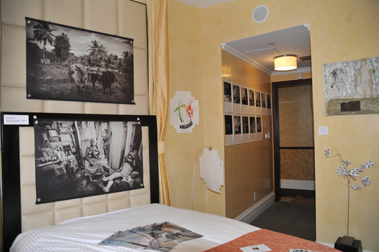 Hotel room where the two members of L'Artocarpe lived and had their artwork on display
