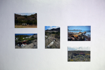 A view of David Gumbs' photographs as presented at the Aruba biennale - Oct. 2012