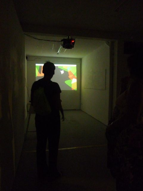 Kinect was on during the opening of the exhibition of Henri Tauliaut at L'Artocarpe, on Saturday 25th October 2014.