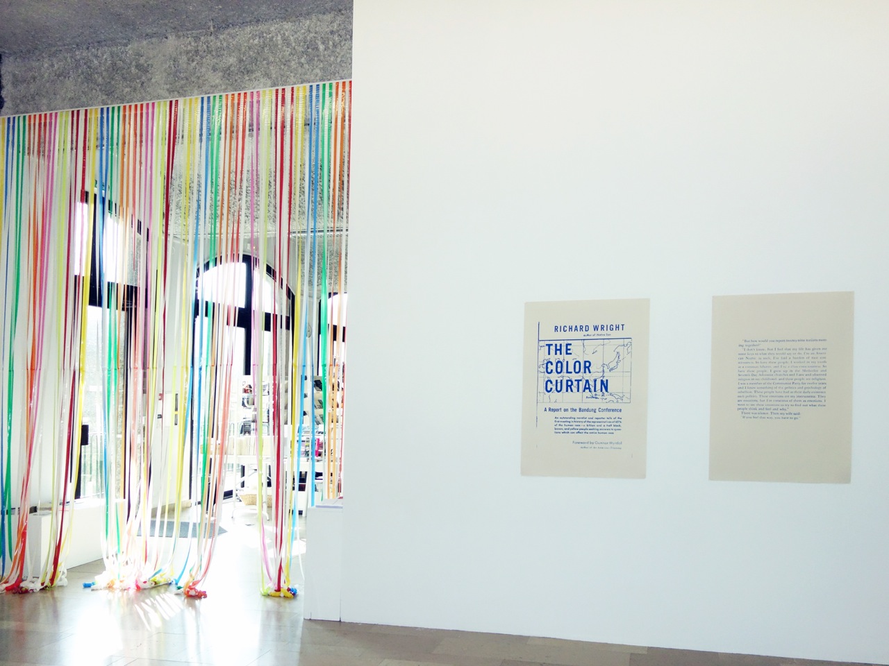 The Colour curtain, a view of Nathalie Muchamad exhibition. Photo: DR
