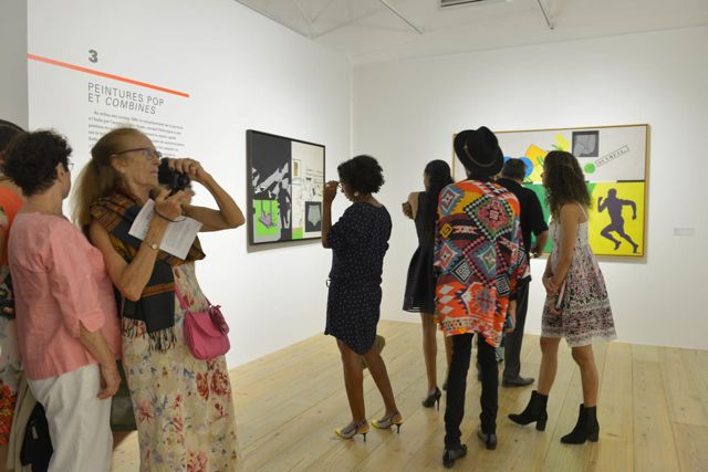 Visite de l'exposition de l'artiste Haïtien Hervé Télémaque.